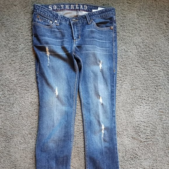 Southern Thread Brand EUC Size 29 Extra Long The Kori Jeans-Item #189 - Picture 1 of 8